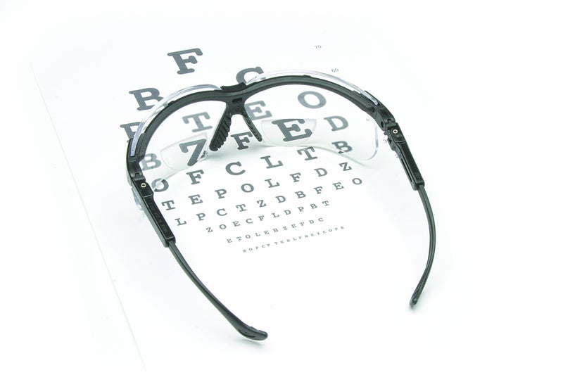 uvex Genesis 2 Diopter Black Safety Glasses With Clear Anti-ScratchHard Coat Lens, Clear Lens, Black Frame, 2.0 - Image 2